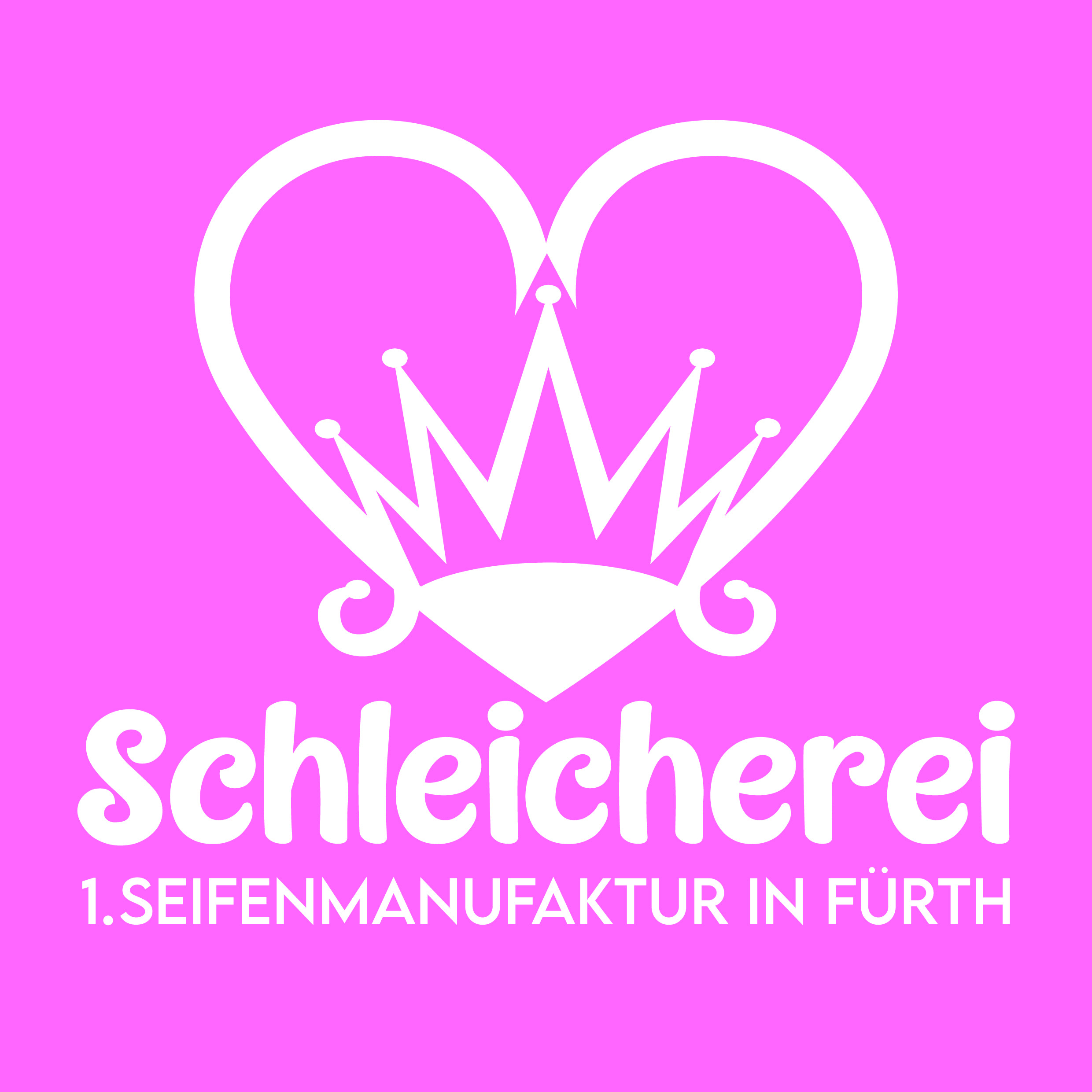 Schleicherei Logo rosa hintergrund